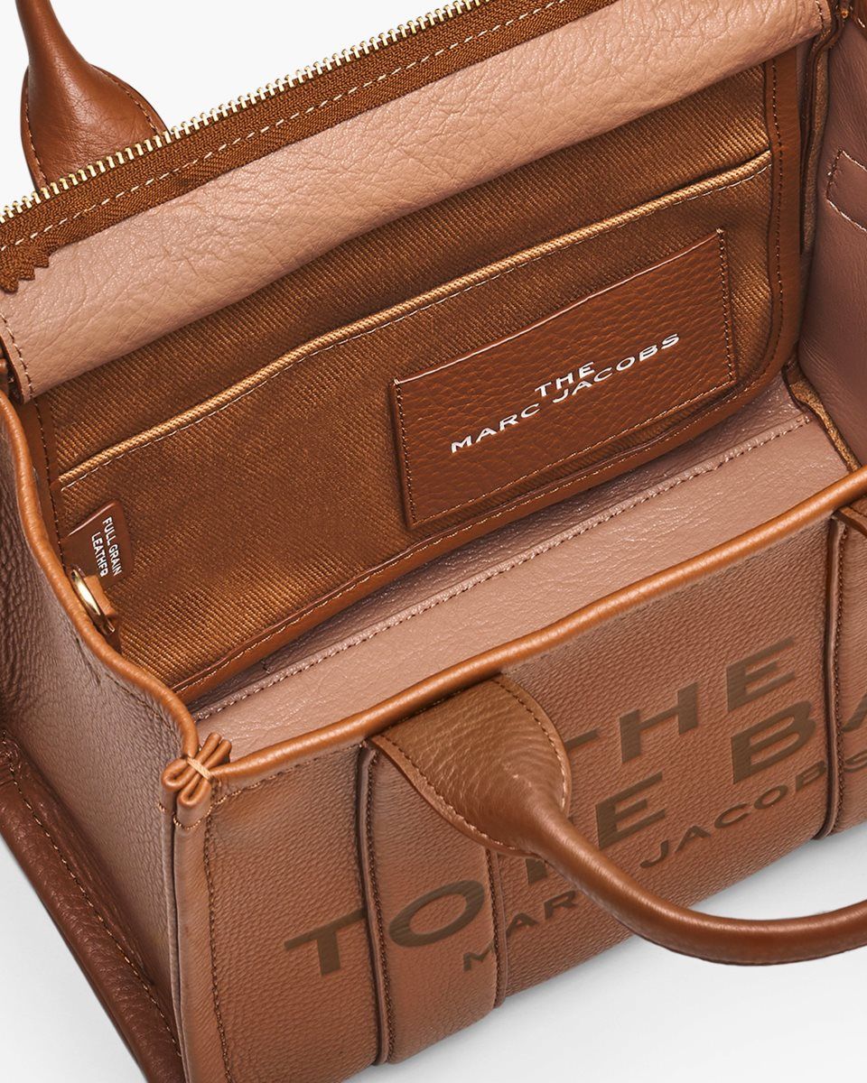 The Tote Bag Marc Jacobs The Leather Small Tote Bag γυναικεια Argan Oil | 713298UVR