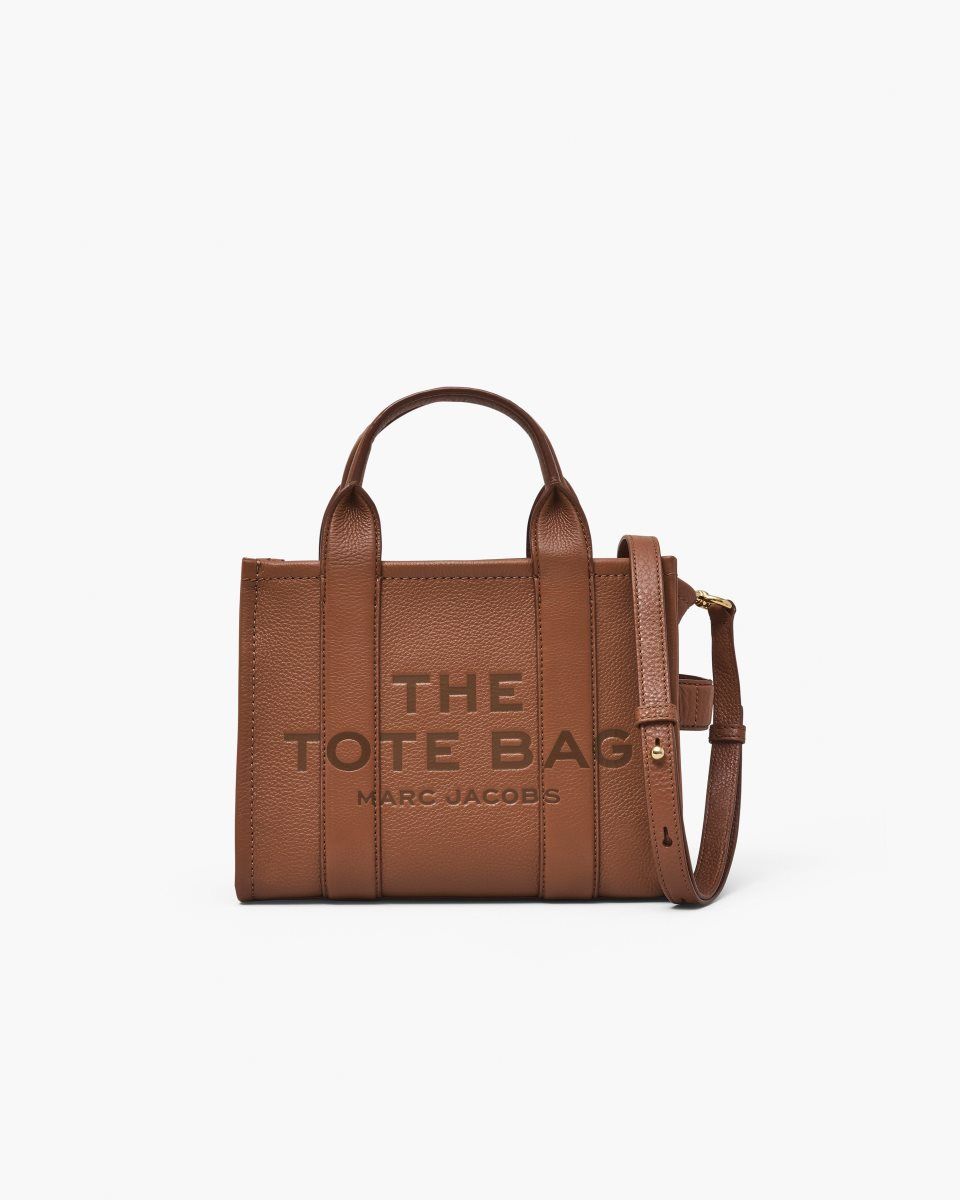 The Tote Bag Marc Jacobs The Leather Small Tote Bag γυναικεια Argan Oil | 713298UVR