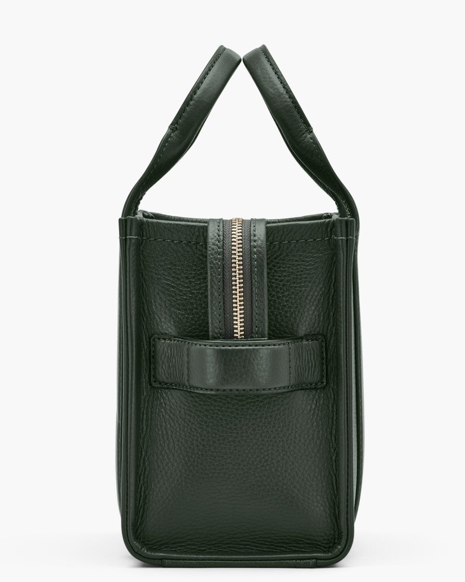 The Tote Bag Marc Jacobs The Leather Small Tote Bag γυναικεια σκούρο πρασινο | 876203KFO