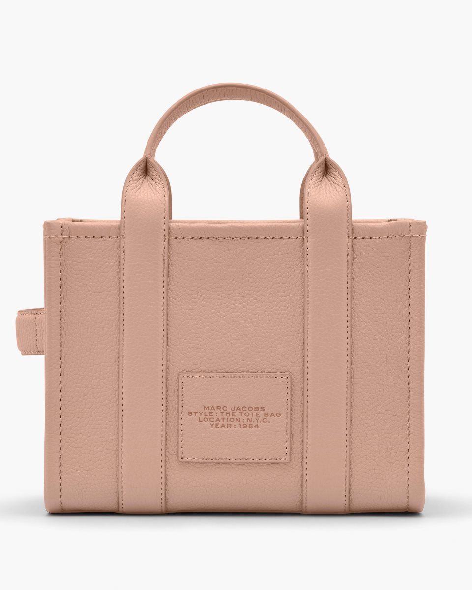 The Tote Bag Marc Jacobs The Leather Small Tote Bag γυναικεια ροζ | 891057WEC