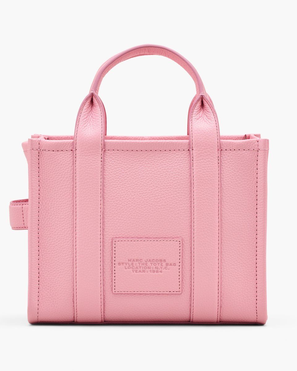 The Tote Bag Marc Jacobs The Leather Small Tote Bag γυναικεια ροζ | 936140RAM