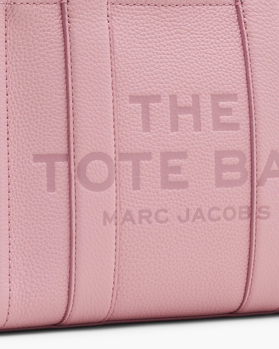 The Tote Bag Marc Jacobs The Leather Small Tote Bag γυναικεια ροζ | 936140RAM