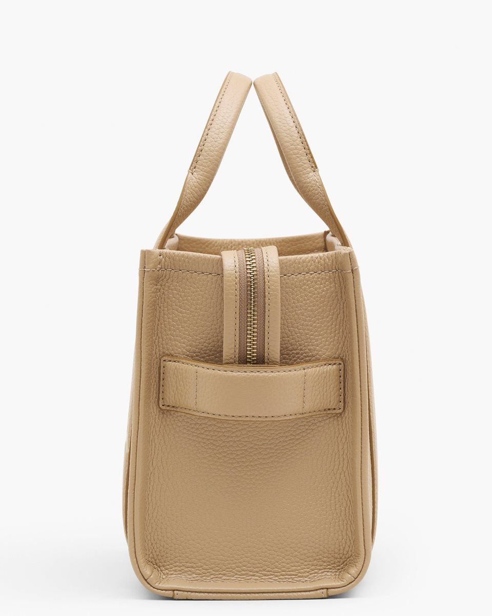 The Tote Bag Marc Jacobs The Leather Small Tote Bag γυναικεια καφε | 956324FRI