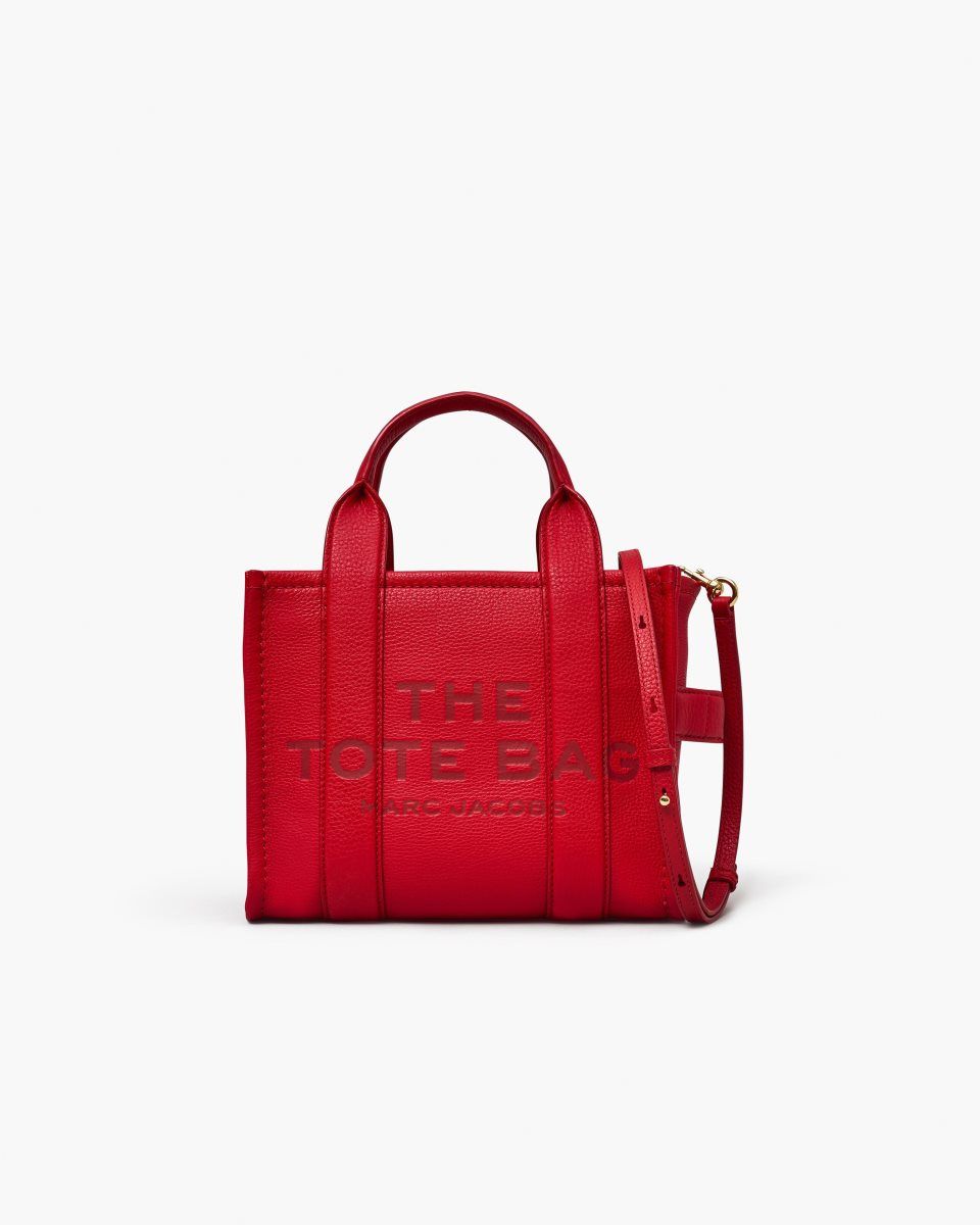 The Tote Bag Marc Jacobs The Leather Small Tote Bag γυναικεια κοκκινα | 154786RVE