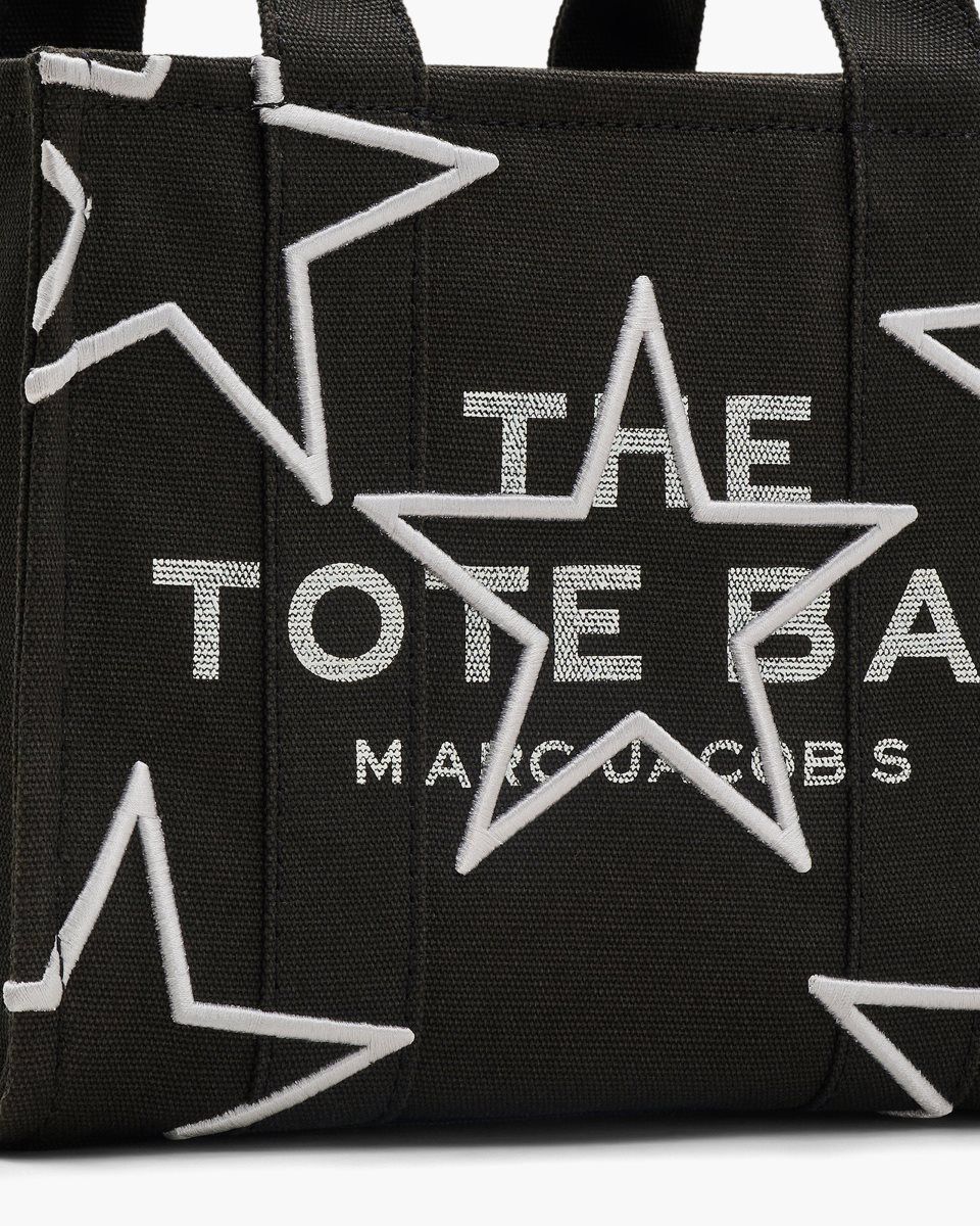 The Tote Bag Marc Jacobs The Star Canvas Small Tote Bag γυναικεια μαυρα | 189725SEP