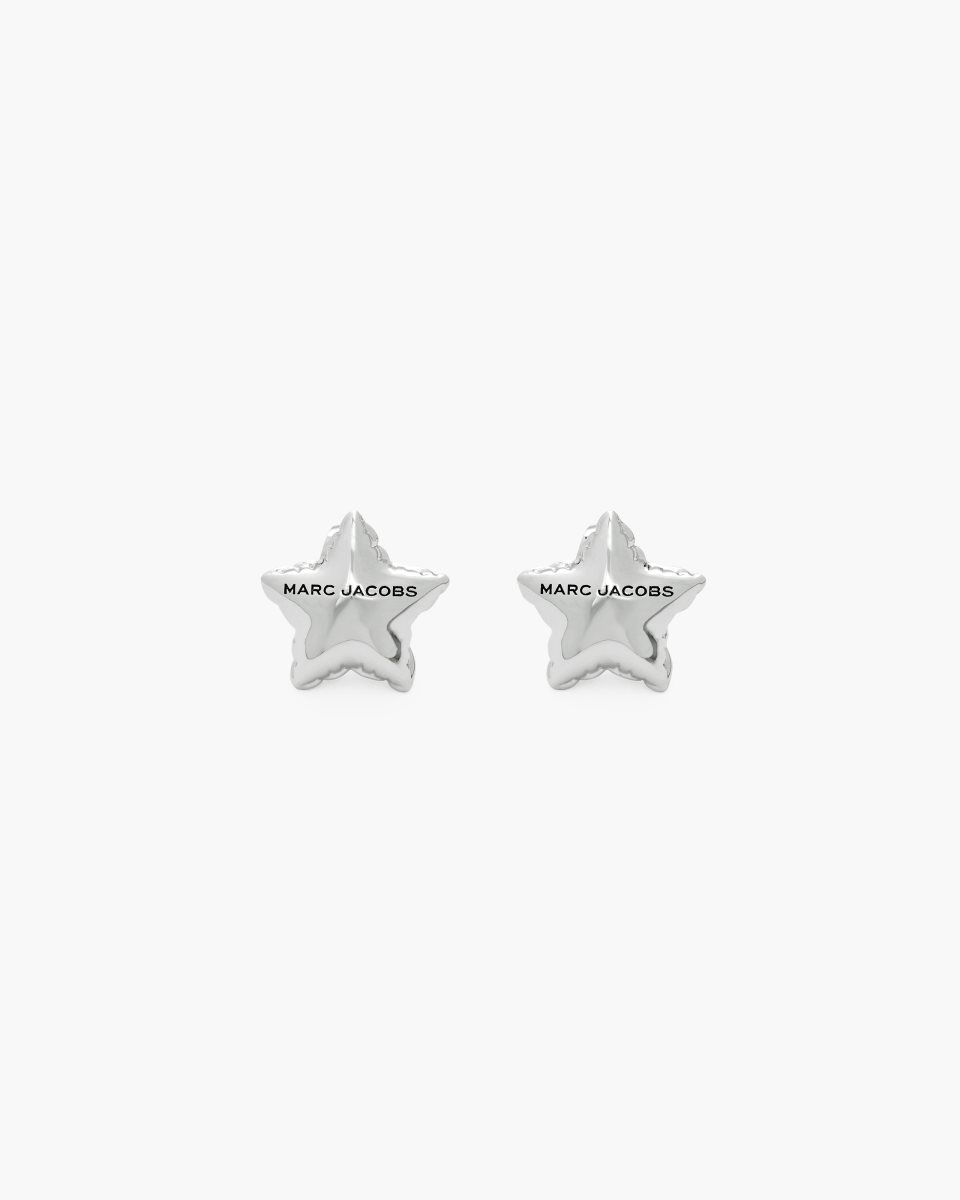 Σκουλαρικια Marc Jacobs Balloon Star Earrings γυναικεια ανοιχτο ασημι | 783409OQY