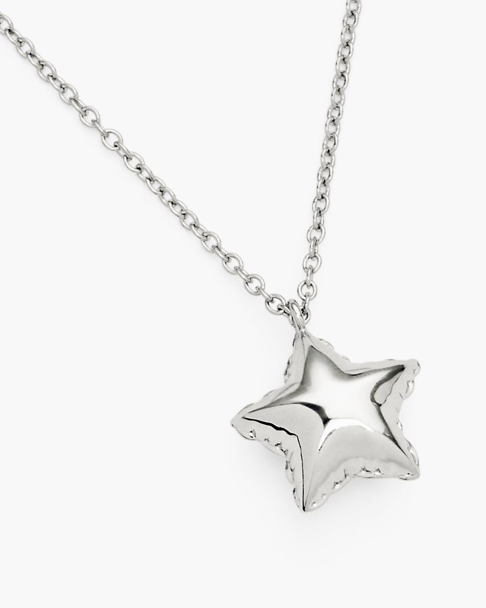 Κολιε Marc Jacobs Balloon Star Necklace γυναικεια ανοιχτο ασημι | 256830PSY