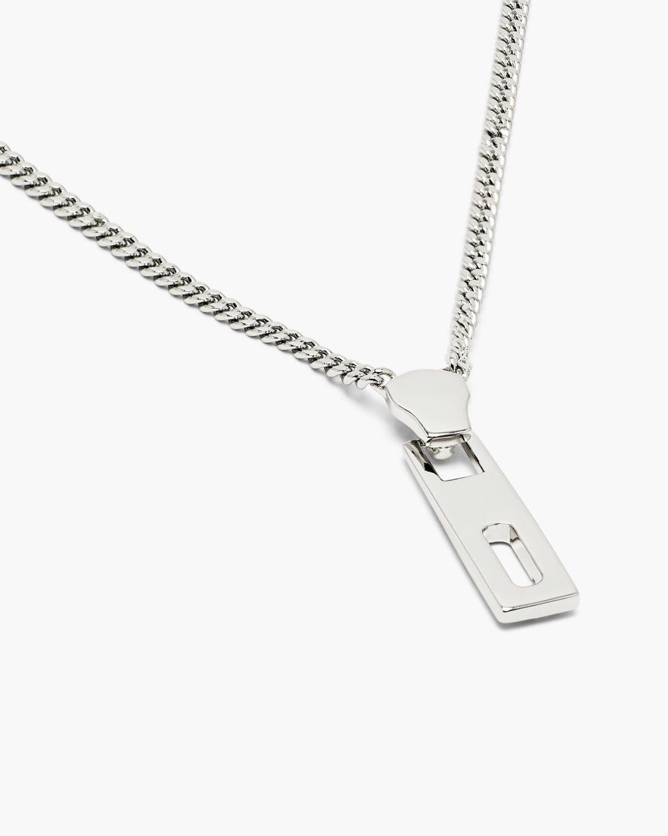 Κολιε Marc Jacobs J Marc Zipper Necklace γυναικεια ασημι | 630184HVD