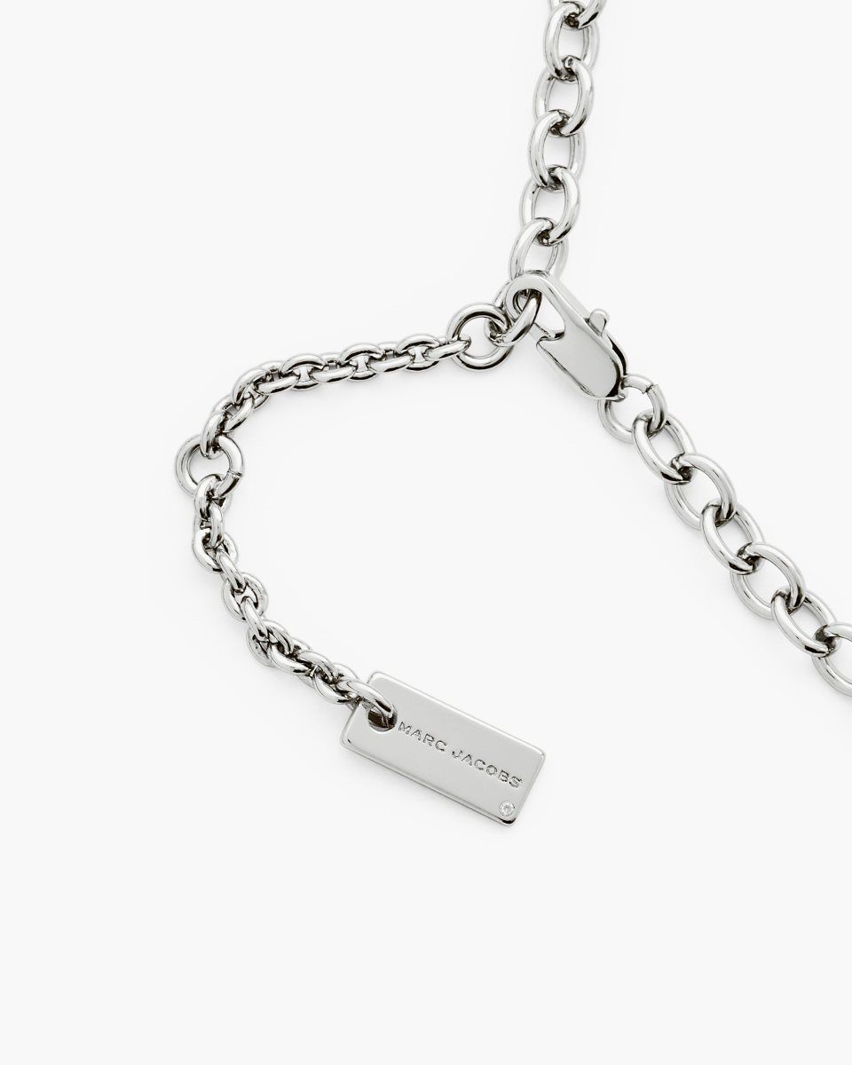 Κολιε Marc Jacobs Marc Jacobs Balloon Necklace γυναικεια ανοιχτο ασημι | 572164BCG