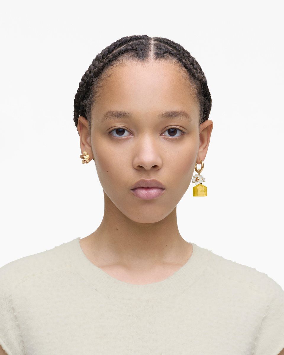 Σκουλαρικια Marc Jacobs Mini Icon Daisy Earrings γυναικεια χρυσο χρωμα κίτρινα Πολύχρωμο | 291304FBT