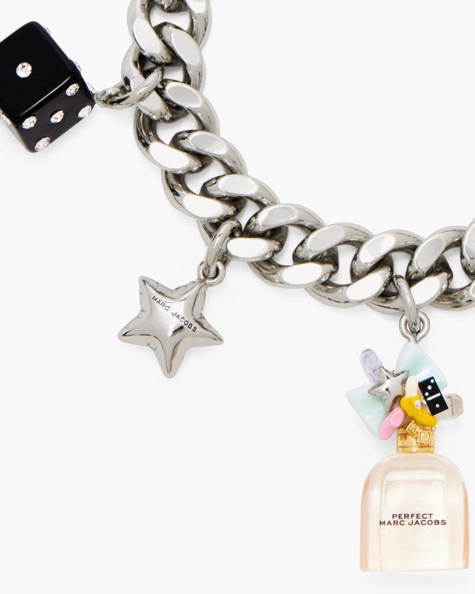 Βραχιολια Marc Jacobs Perfect Charm Bracelet γυναικεια ασημι ροζ Πολύχρωμο | 012673LPS