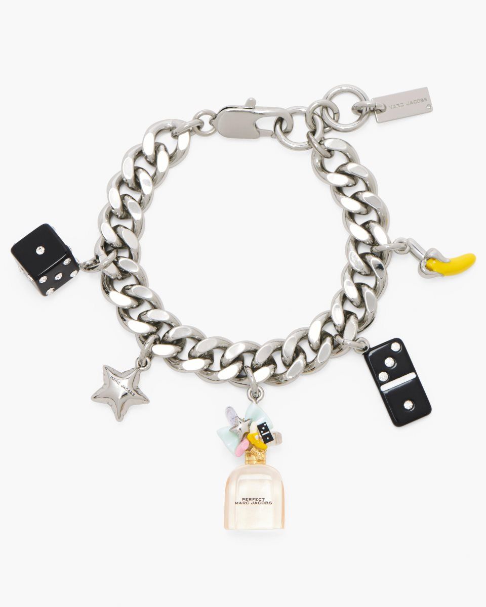 Βραχιολια Marc Jacobs Perfect Charm Bracelet γυναικεια ασημι ροζ Πολύχρωμο | 012673LPS