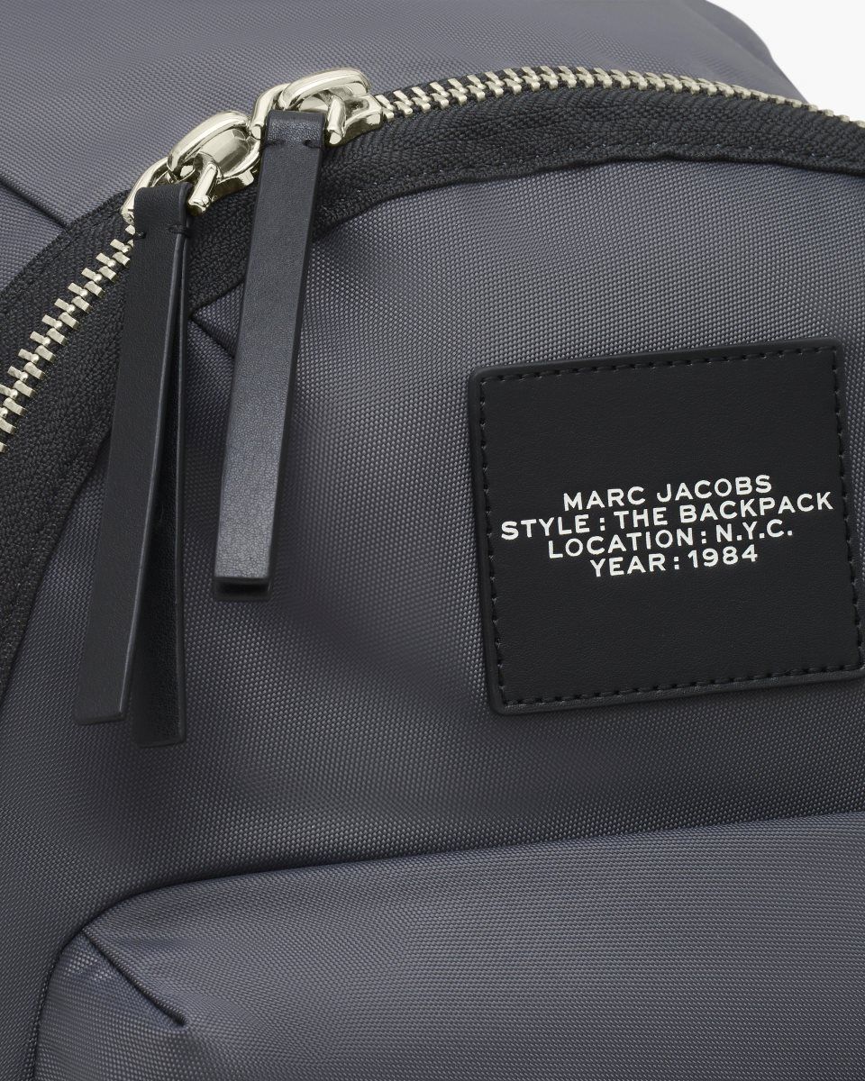 Σακιδια Marc Jacobs The Biker Nylon Large Backpack γυναικεια σκούρο γκρι | 923507MLT