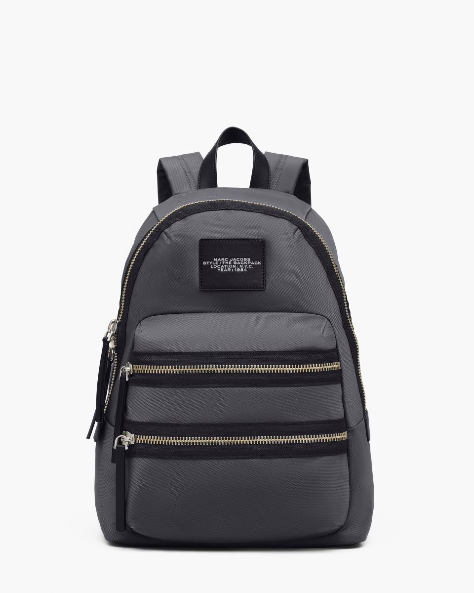 Σακιδια Marc Jacobs The Biker Nylon Large Backpack γυναικεια σκούρο γκρι | 923507MLT