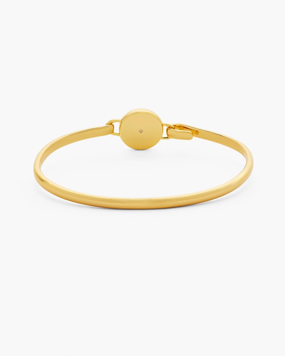 Βραχιολια Marc Jacobs The Button Hinge Bracelet γυναικεια χρυσο χρωμα μαυρα | 923506BIO