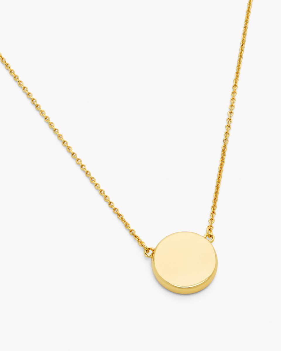 Κολιε Marc Jacobs The Button Pendant Necklace γυναικεια χρυσο χρωμα κρέμα | 071568KSP