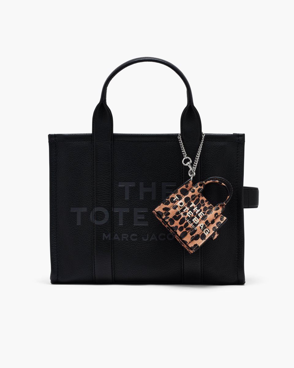 Συμβολα Marc Jacobs The Cheetah Nano Tote Charm γυναικεια μαυρα Πολύχρωμο | 716352LJQ