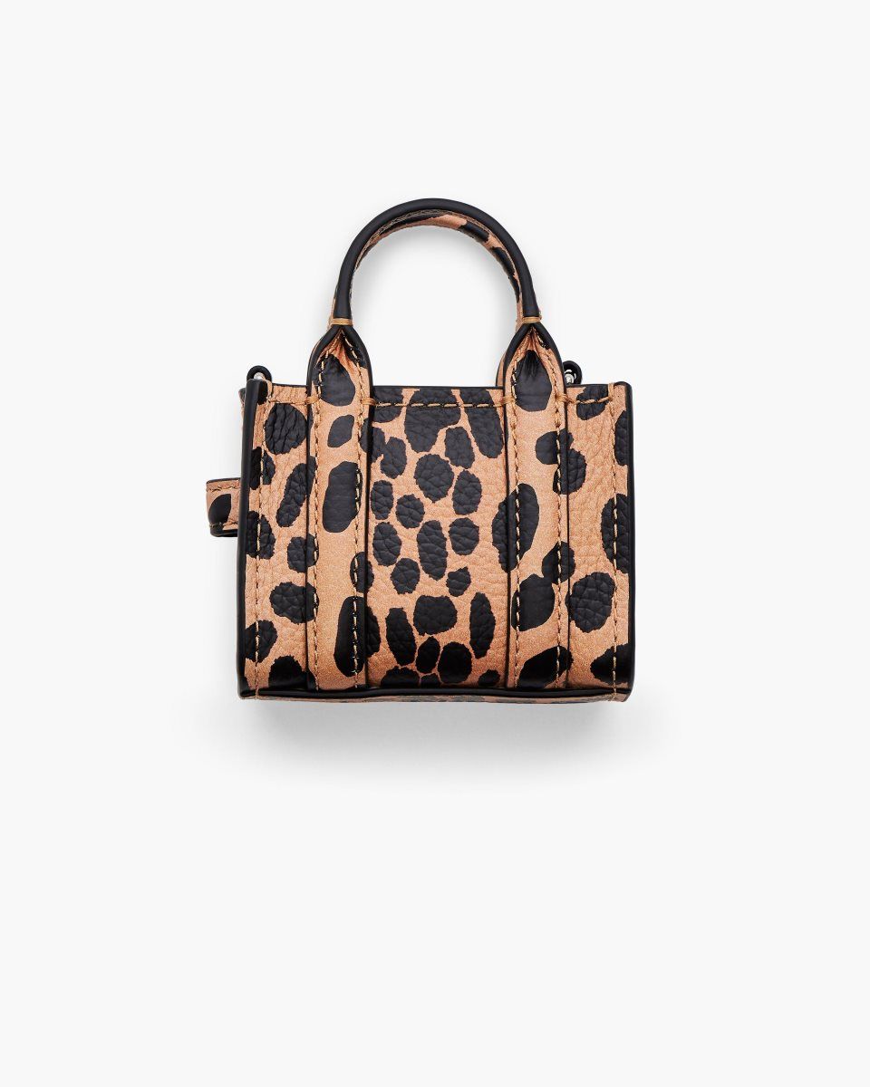 Συμβολα Marc Jacobs The Cheetah Nano Tote Charm γυναικεια μαυρα Πολύχρωμο | 716352LJQ