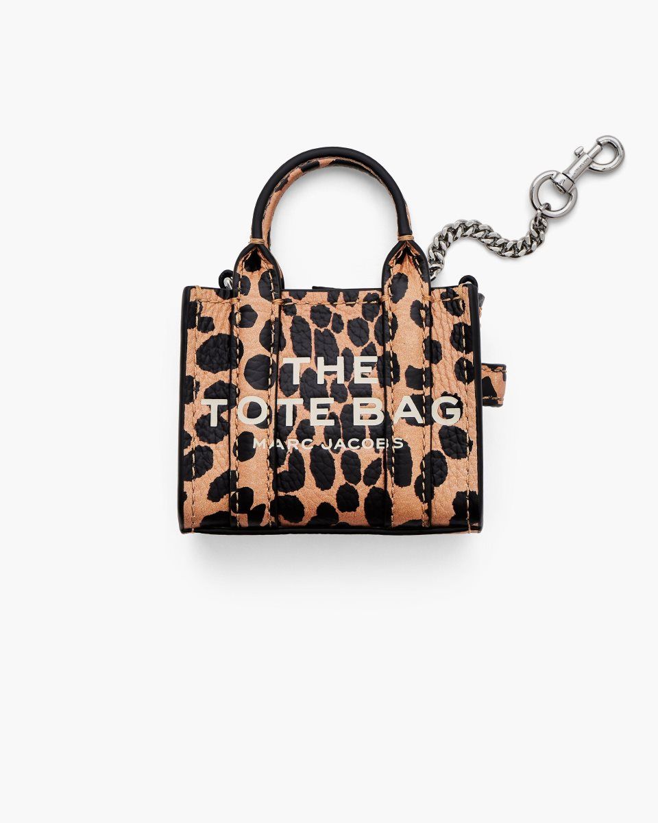 Συμβολα Marc Jacobs The Cheetah Nano Tote Charm γυναικεια μαυρα Πολύχρωμο | 716352LJQ