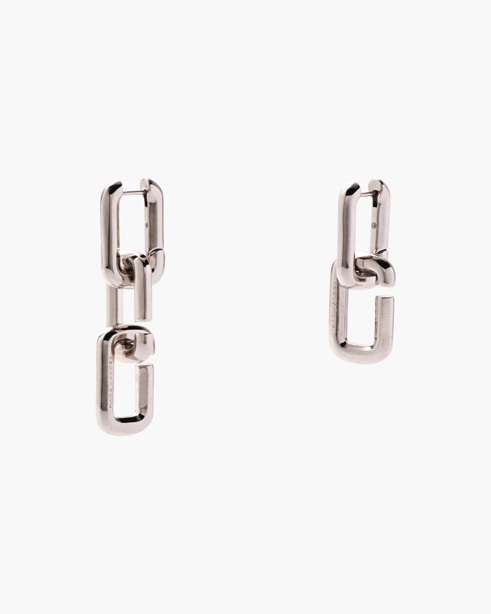 Σκουλαρικια Marc Jacobs The J Marc Chain Link Earrings γυναικεια ασημι | 397862CHP