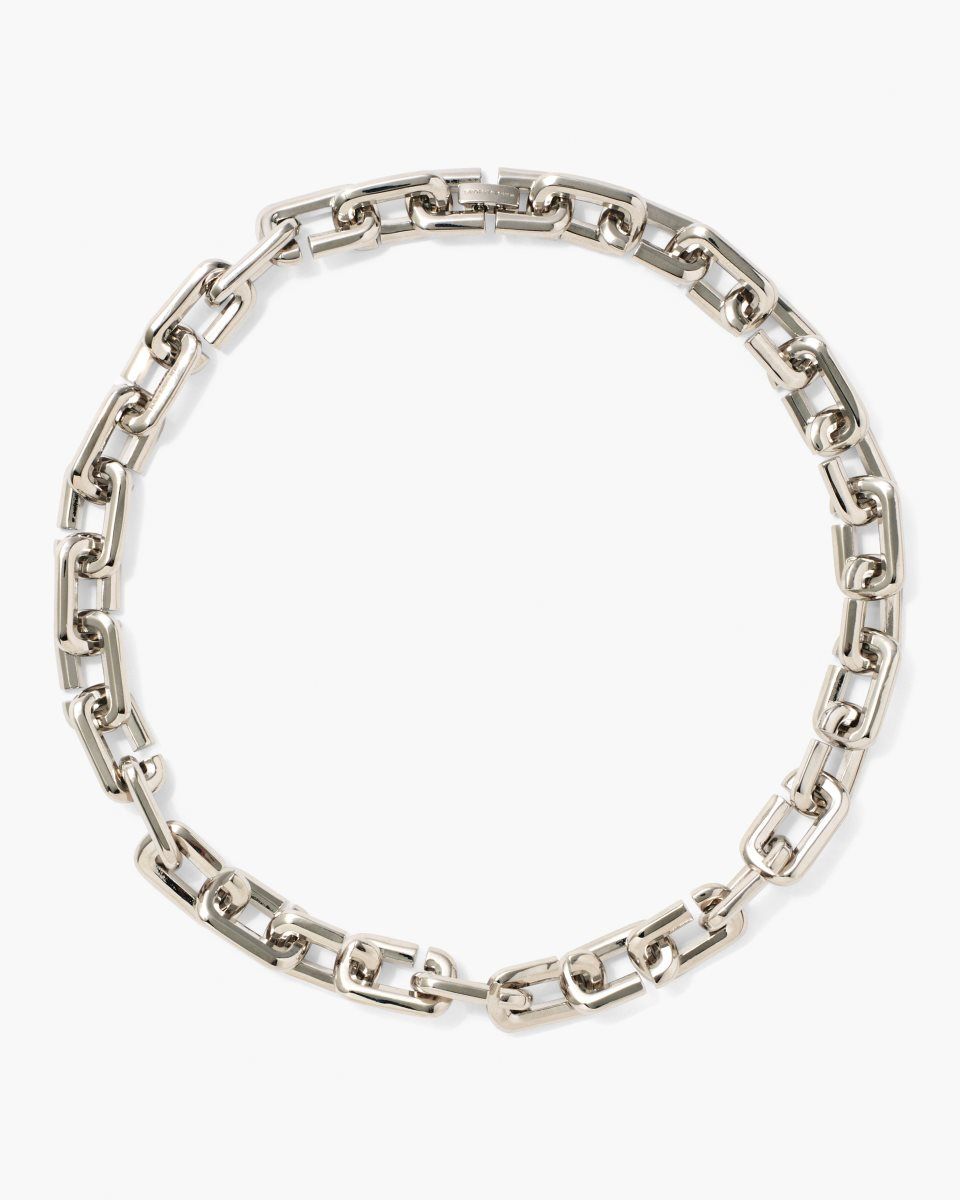 Κολιε Marc Jacobs The J Marc Chain Link Necklace γυναικεια ασημι | 563417IQV