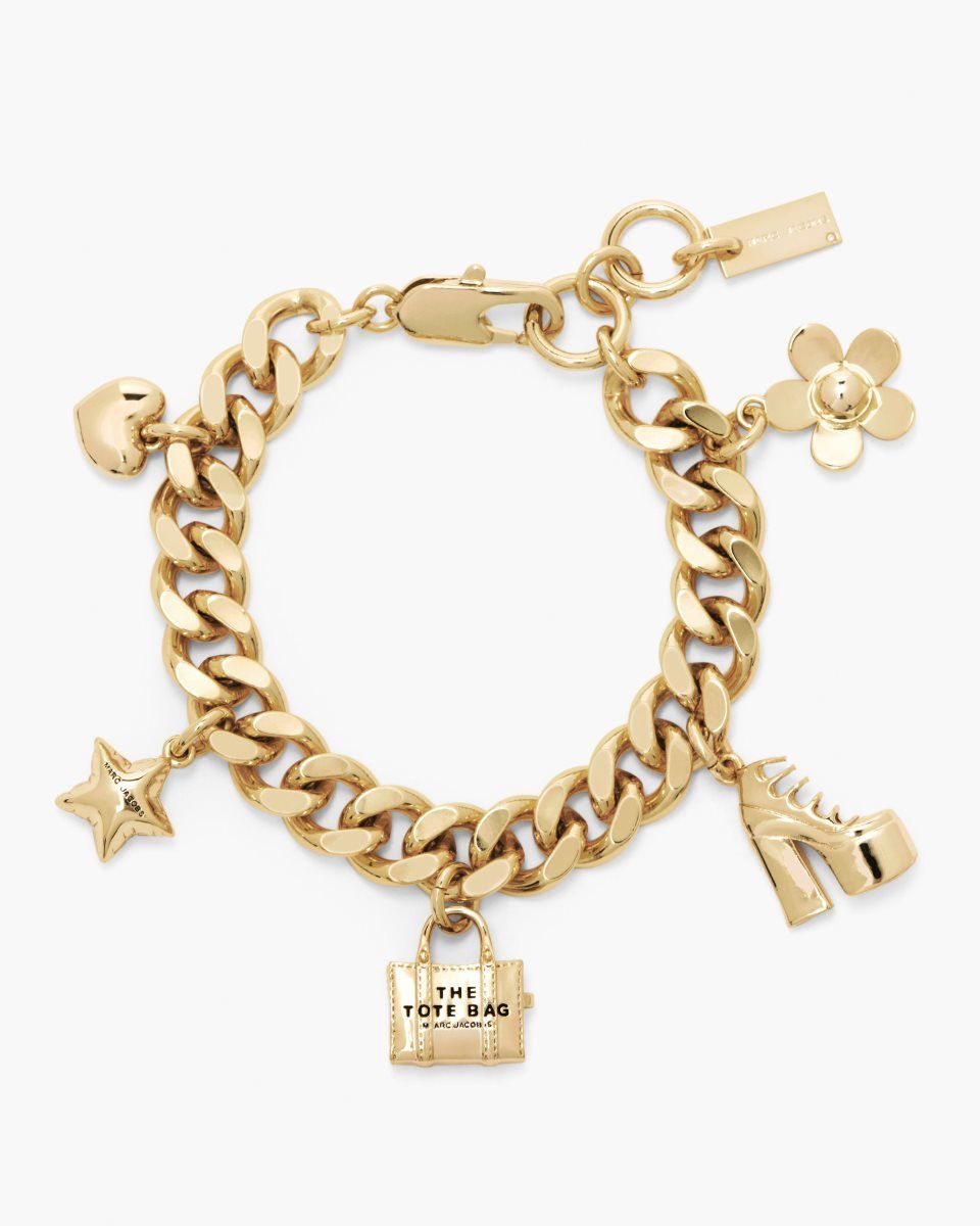 Βραχιολια Marc Jacobs The Mini Icon Charm Bracelet γυναικεια ανοιχτο χρυσο χρωμα | 564301SVE