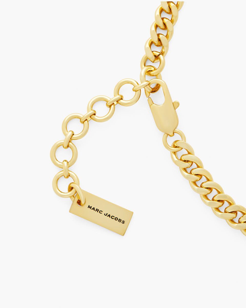 Κολιε Marc Jacobs The Mini Icon Charm Necklace γυναικεια ανοιχτο χρυσο χρωμα | 975832TFD