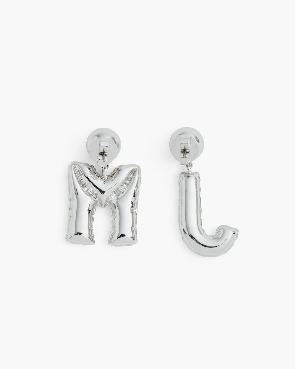 Σκουλαρικια Marc Jacobs The Mj Balloon Earrings γυναικεια ασημι | 012796TQN