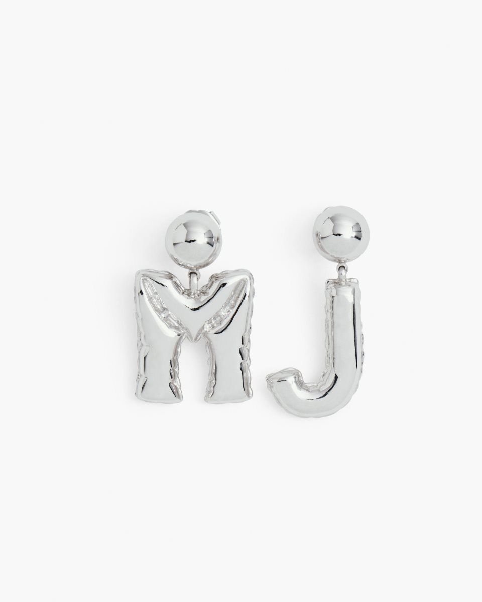 Σκουλαρικια Marc Jacobs The Mj Balloon Earrings γυναικεια ασημι | 012796TQN