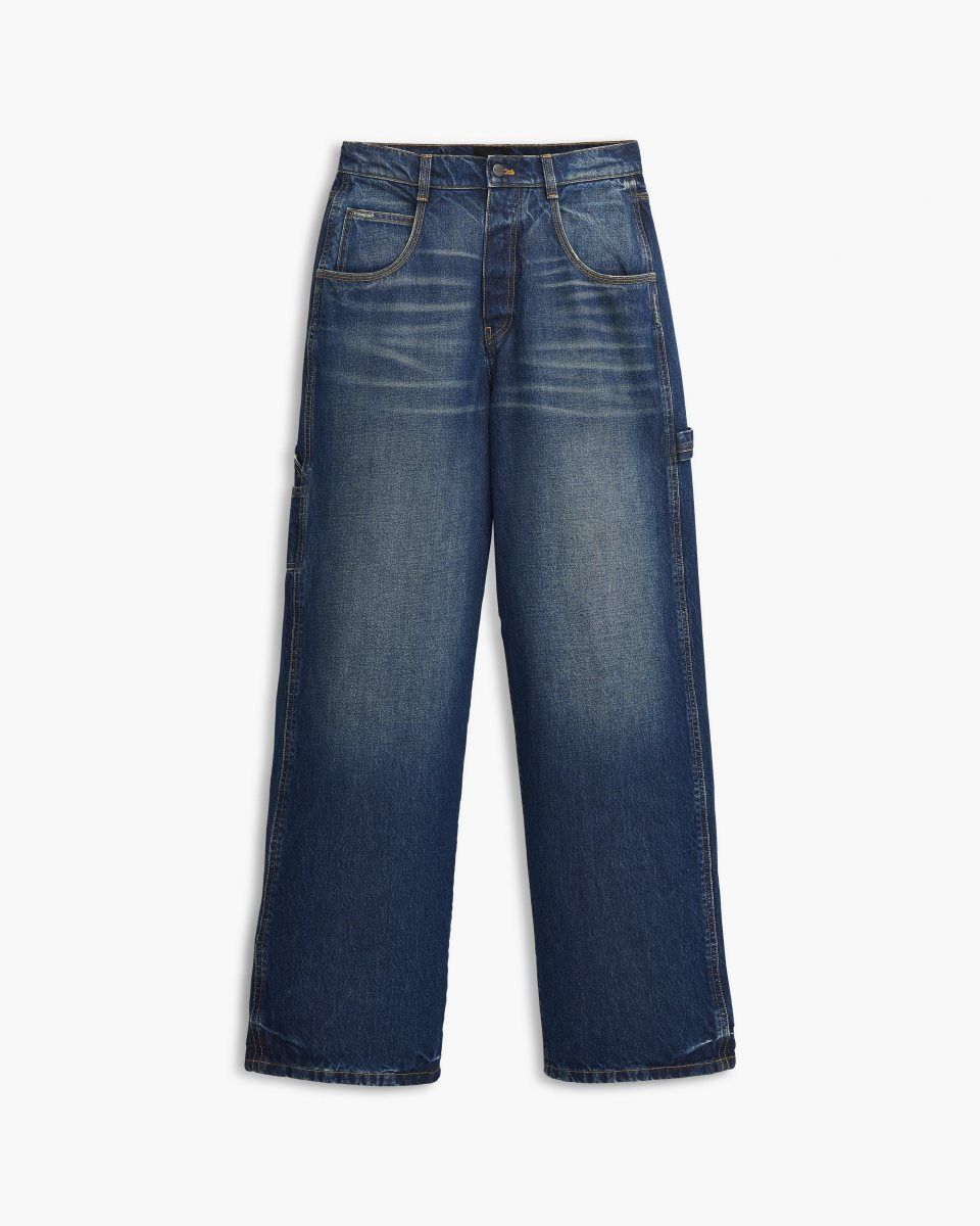 παντελονι Marc Jacobs The Oversized Jeans γυναικεια μπλε σκουρο | 275104QCE