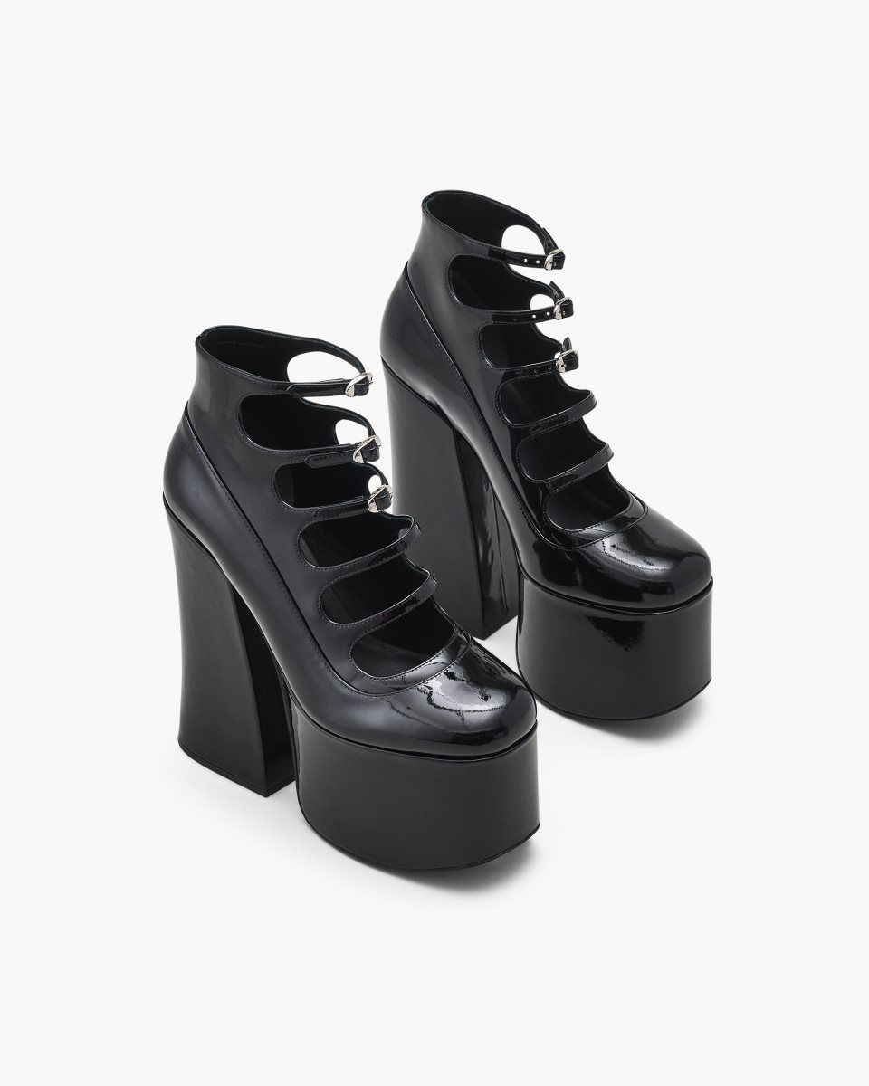 Μποτεσ Marc Jacobs The Patent Leather Kiki Ankle Boot γυναικεια μαυρα | 806139FQH