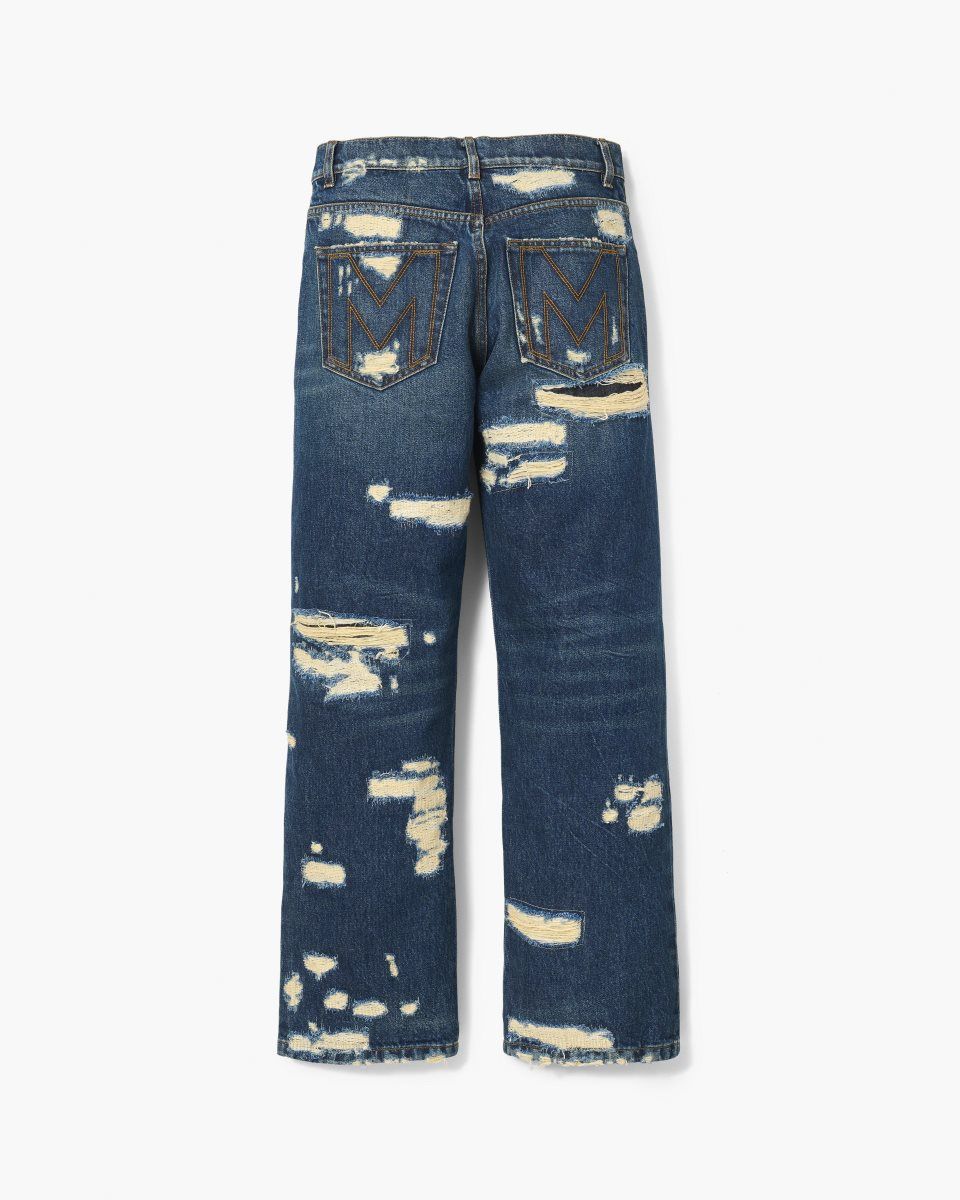 παντελονι Marc Jacobs The Rip And Repair Straight Jean γυναικεια μπλε σκουρο | 127648SCH