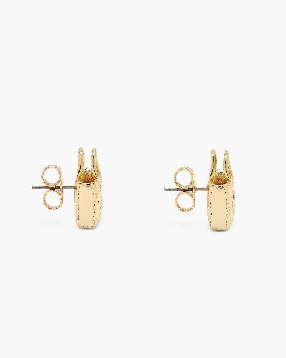 Σκουλαρικια Marc Jacobs The Tote Bag Stud Earrings γυναικεια ανοιχτο χρυσο χρωμα | 378546WCH