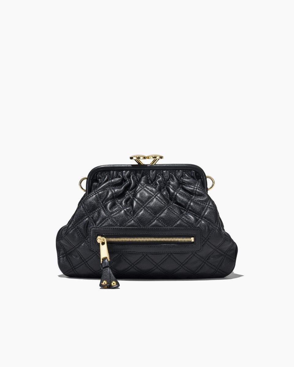 Τσαντα Χειροσ Marc Jacobs Re-Edition Quilted Leather Little Stam Bag γυναικεια μαυρα | 196735RTL