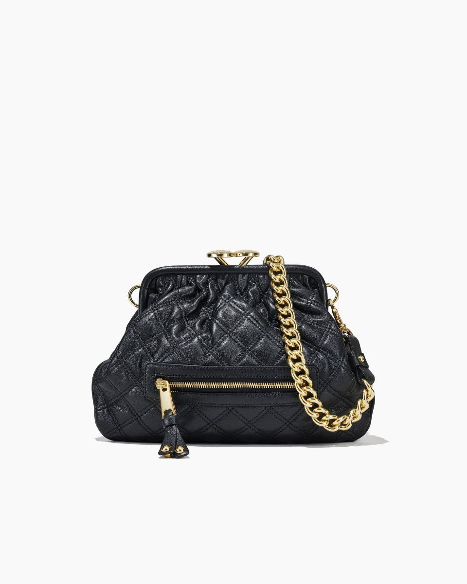 Τσαντα Χειροσ Marc Jacobs Re-Edition Quilted Leather Little Stam Bag γυναικεια μαυρα | 196735RTL