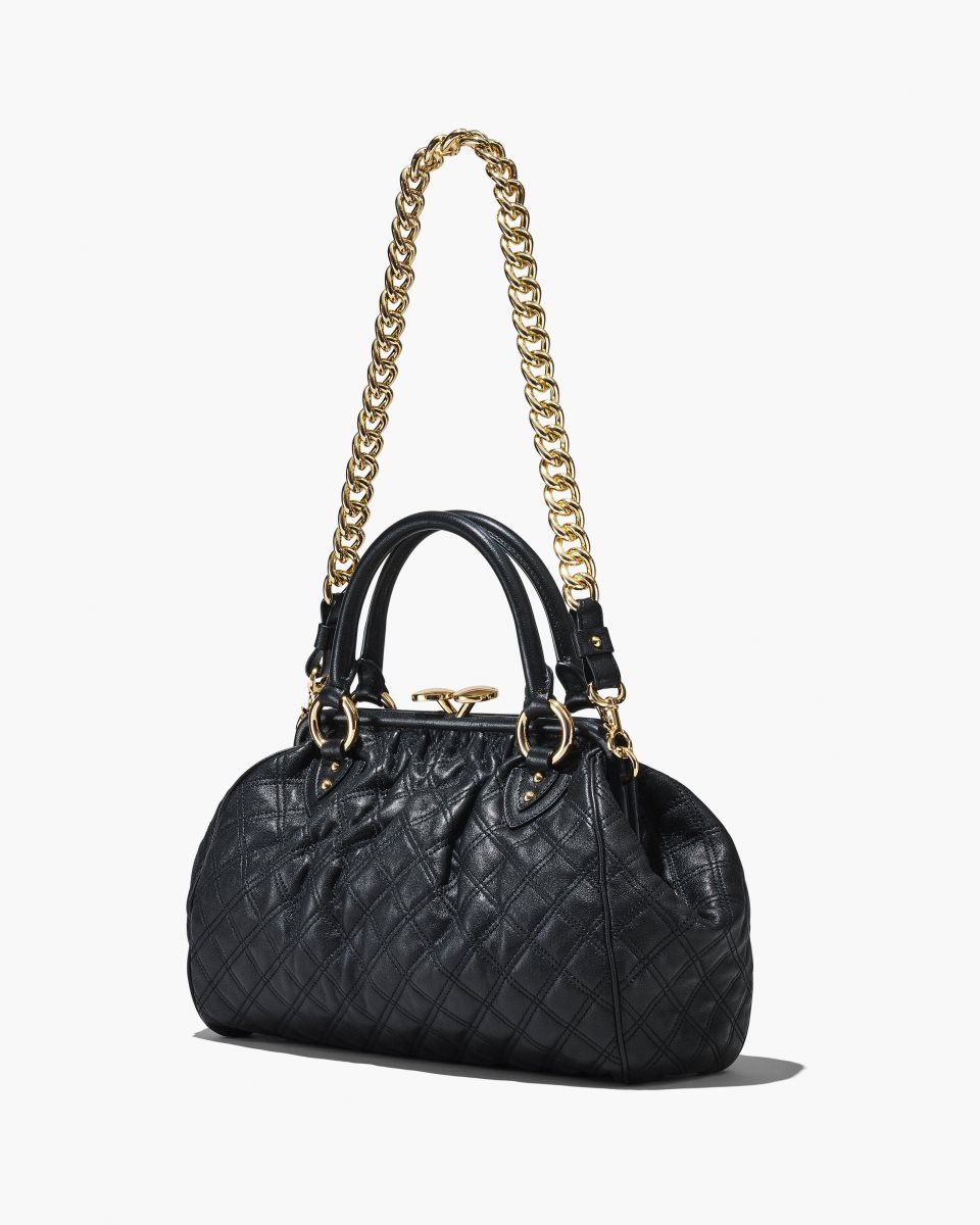 Τσαντα Χειροσ Marc Jacobs Re-Edition Quilted Leather Stam Bag γυναικεια μαυρα | 230584ZCB