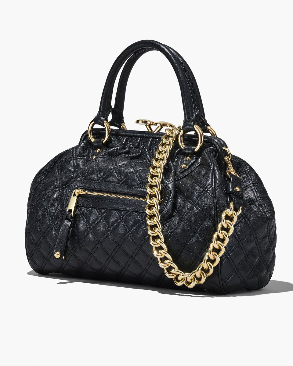 Τσαντα Χειροσ Marc Jacobs Re-Edition Quilted Leather Stam Bag γυναικεια μαυρα | 230584ZCB