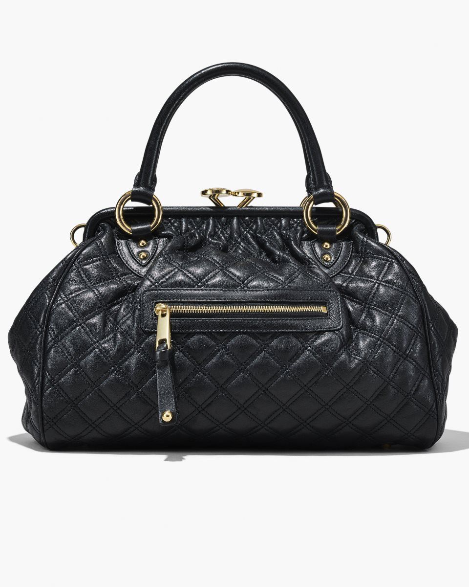 Τσαντα Χειροσ Marc Jacobs Re-Edition Quilted Leather Stam Bag γυναικεια μαυρα | 230584ZCB