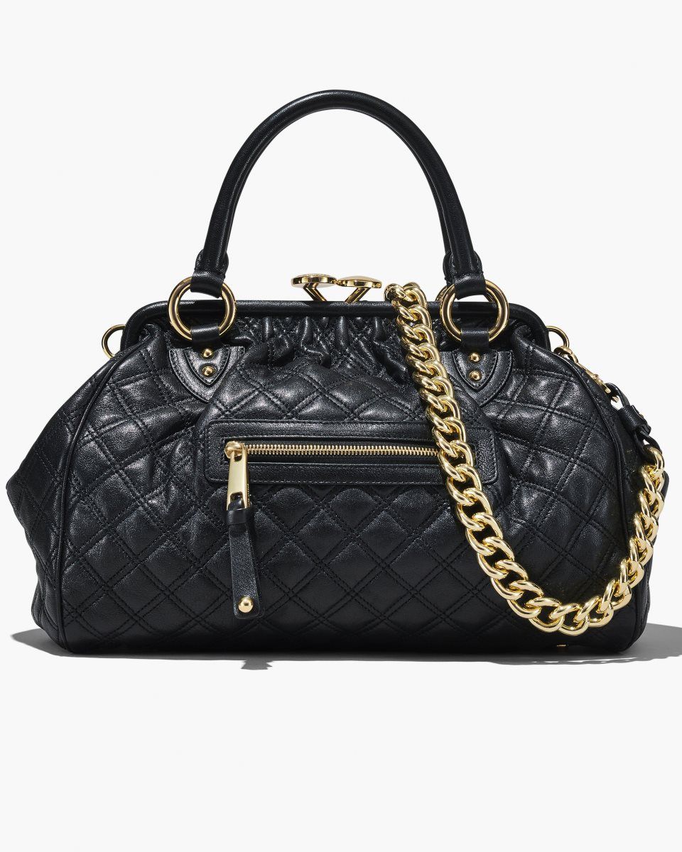 Τσαντα Χειροσ Marc Jacobs Re-Edition Quilted Leather Stam Bag γυναικεια μαυρα | 230584ZCB