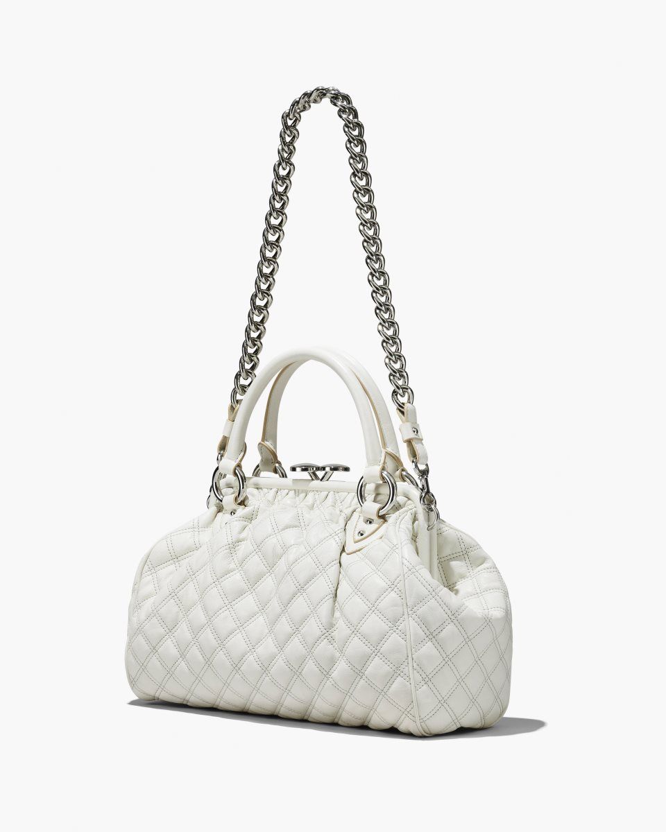 Τσαντα Χειροσ Marc Jacobs Re-Edition Quilted Leather Stam Bag γυναικεια ασπρα | 246318LKH