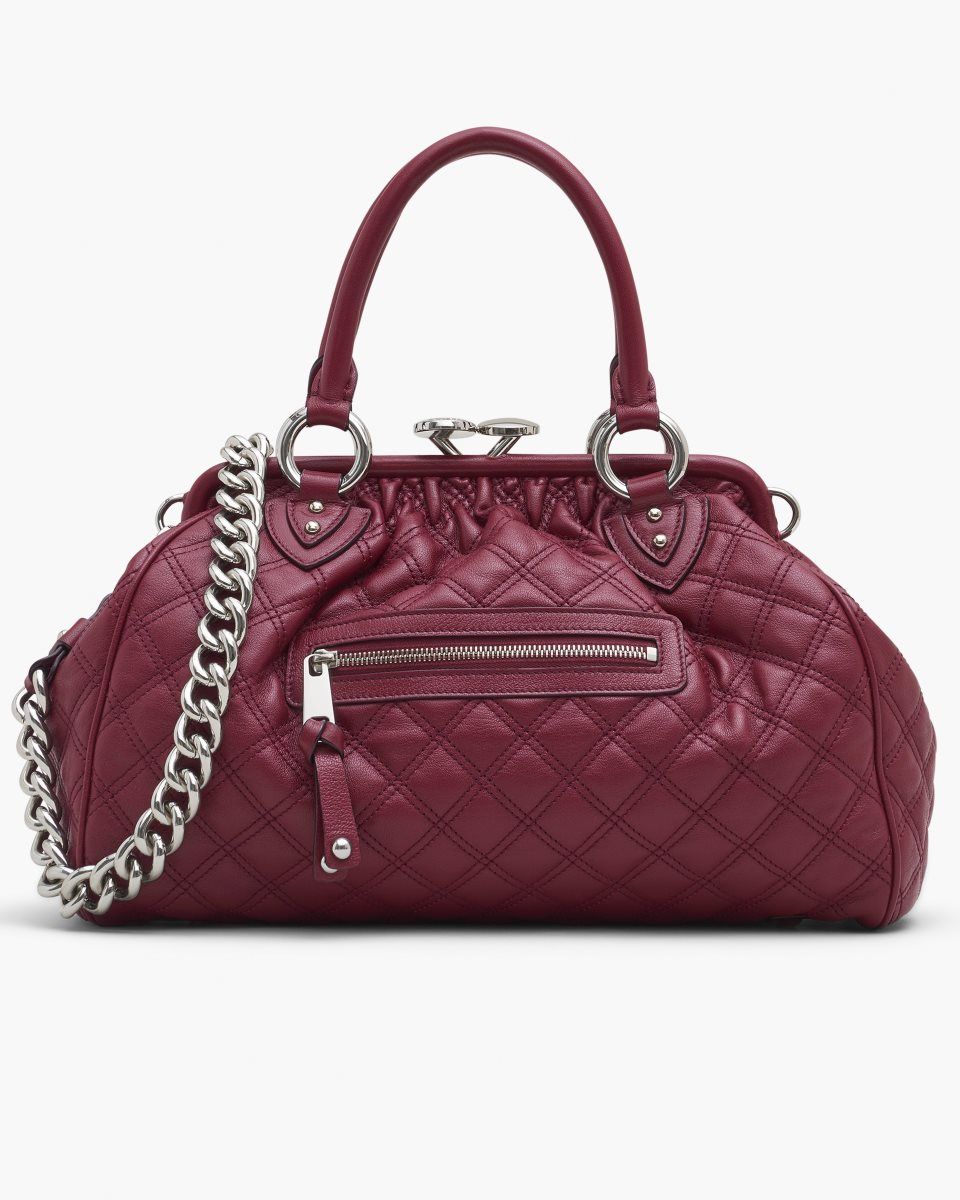 Τσαντα Χειροσ Marc Jacobs Re-Edition Quilted Leather Stam Bag γυναικεια ροζ | 295683NSR