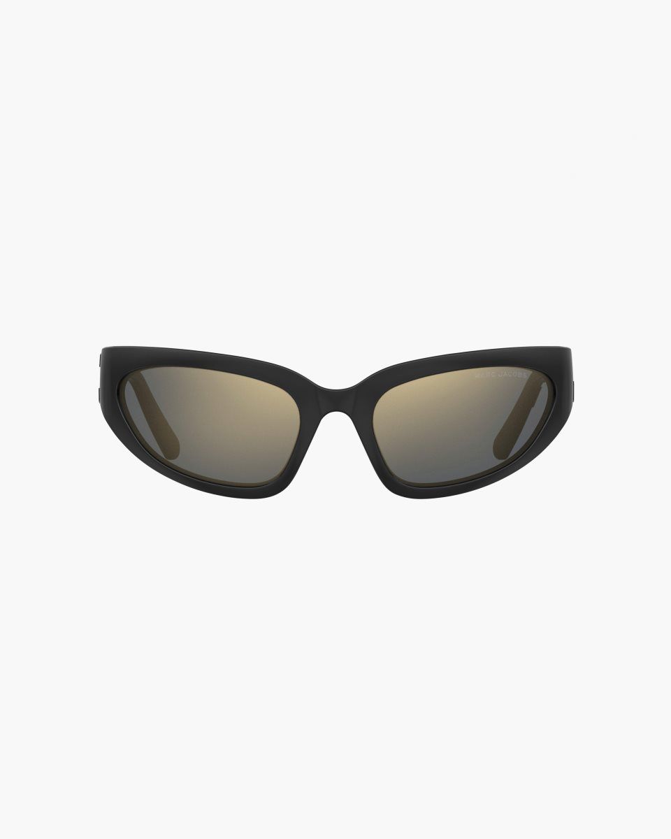 Γυαλια Ηλιου Marc Jacobs The Bold Logo Wrapped Mirrored Sunglasses γυναικεια μαυρα | 519027ZDM