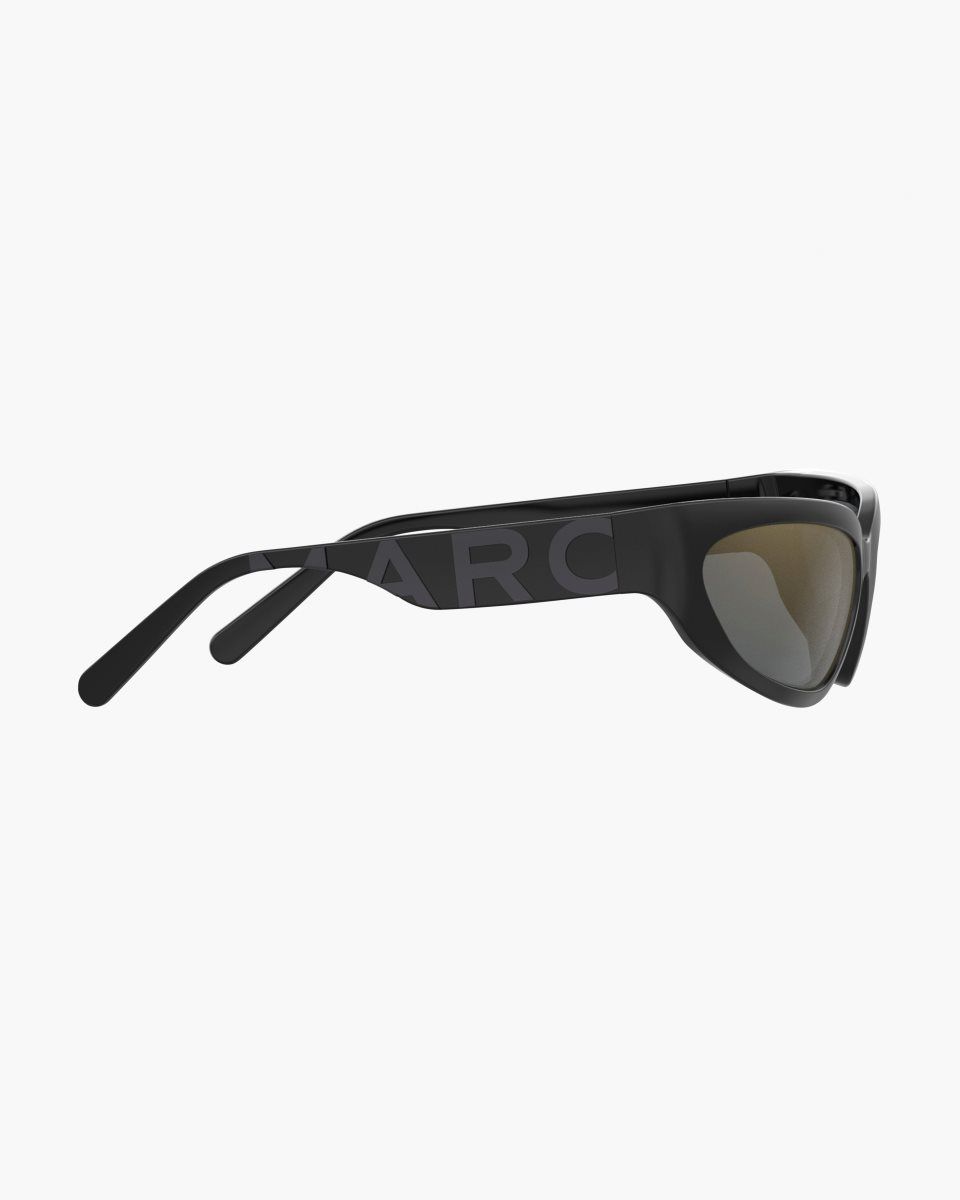 Γυαλια Ηλιου Marc Jacobs The Bold Logo Wrapped Mirrored Sunglasses γυναικεια μαυρα | 519027ZDM