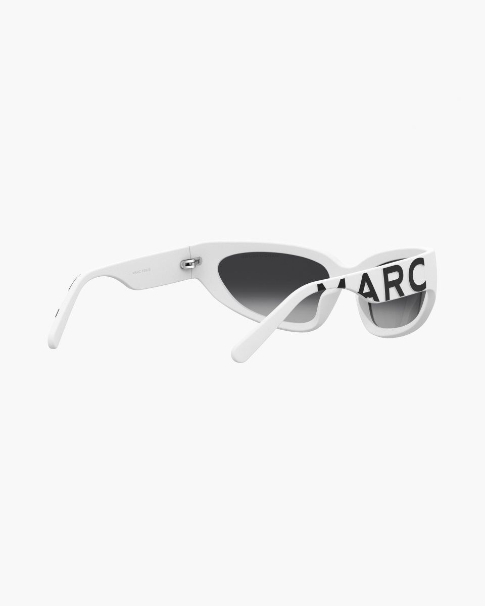 Γυαλια Ηλιου Marc Jacobs The Bold Logo Wrapped Sunglasses γυναικεια ασπρα | 467319VFX