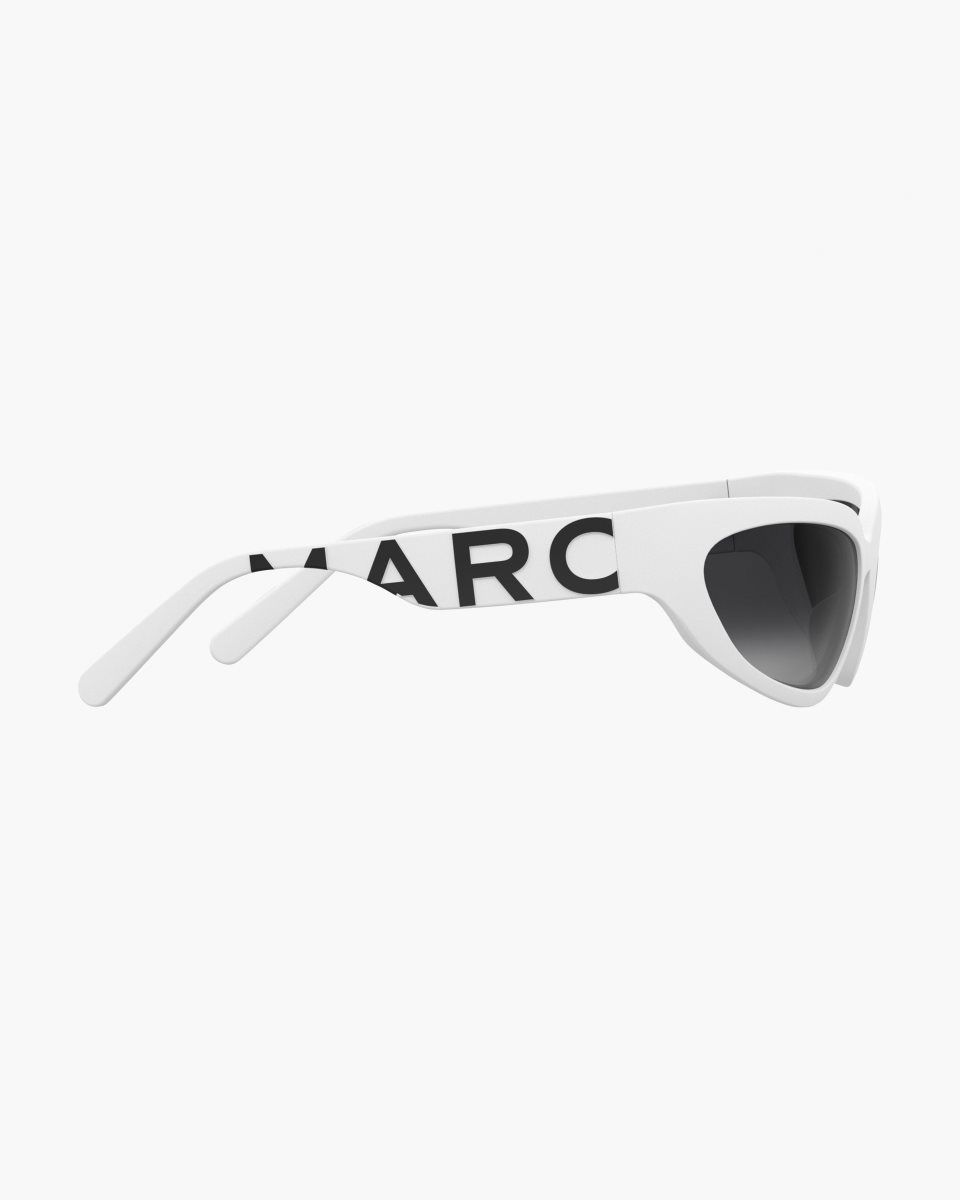 Γυαλια Ηλιου Marc Jacobs The Bold Logo Wrapped Sunglasses γυναικεια ασπρα | 467319VFX