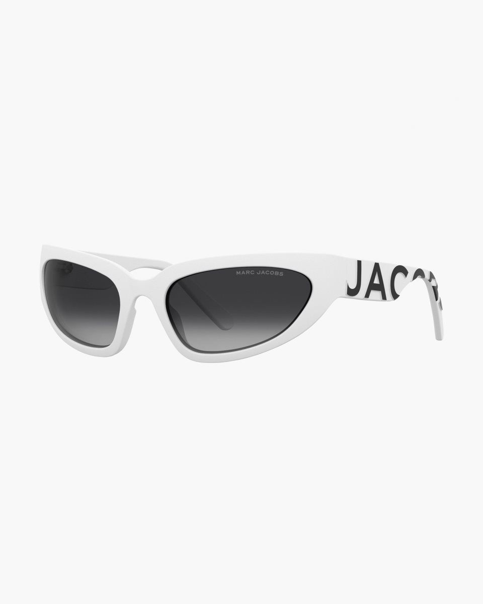 Γυαλια Ηλιου Marc Jacobs The Bold Logo Wrapped Sunglasses γυναικεια ασπρα | 467319VFX