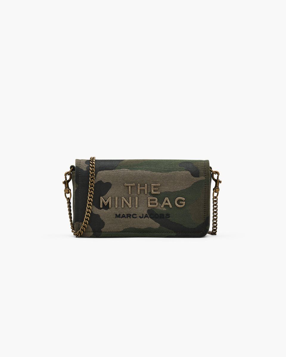 Μίνι Τσάντες Marc Jacobs The Camo Jacquard Chain Mini Bag γυναικεια καμουφλάζ Πολύχρωμο | 453980IFO