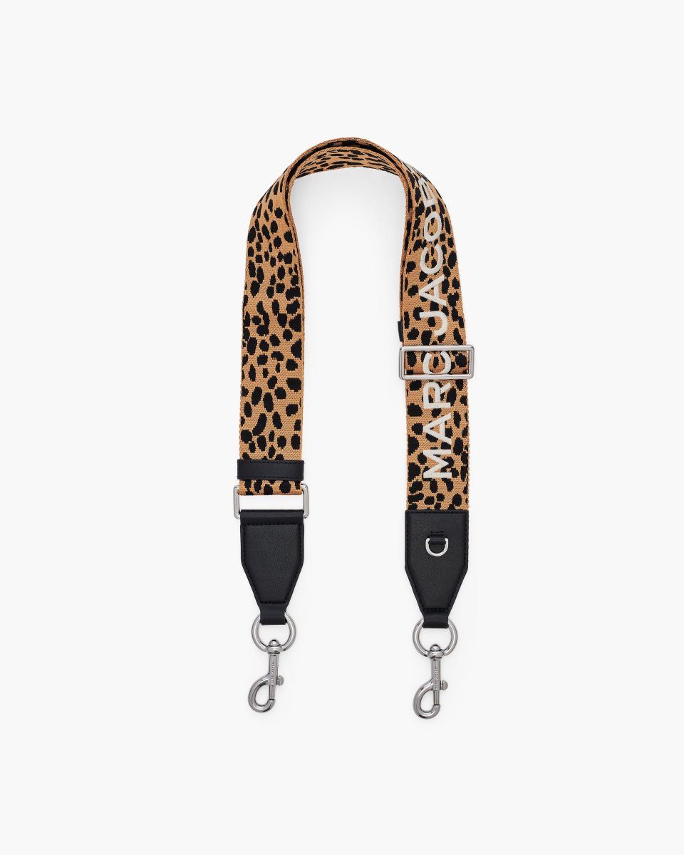 Λουράκι τσάντας Marc Jacobs The Cheetah Embroidered Logo Strap γυναικεια μαυρα Πολύχρωμο | 839057OFW