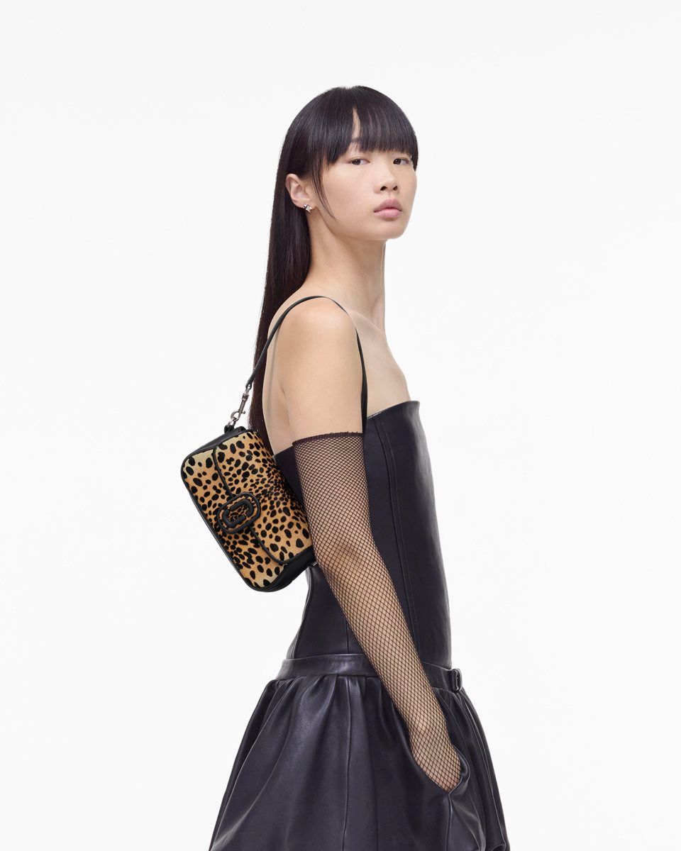 τσάντεσ χιαστί Marc Jacobs The Cheetah Haircalf Clover Shoulder Bag γυναικεια μαυρα Πολύχρωμο | 260453EGY