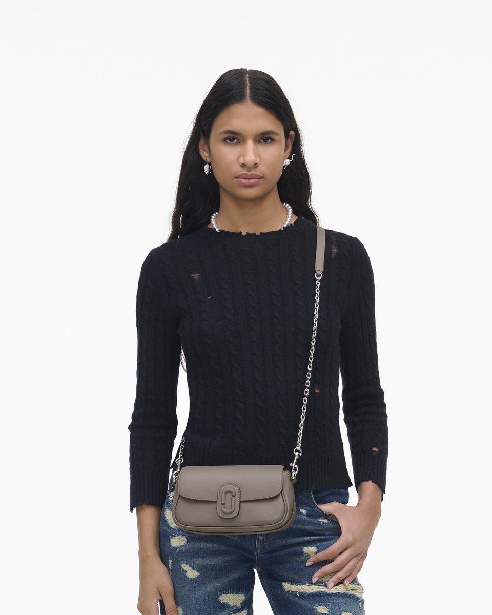 τσάντεσ χιαστί Marc Jacobs The Clover Shoulder Bag γυναικεια Cement | 651748NTR